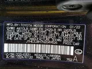 2022 Lexus UX with VIN JTHE3JBH7N2049826, listed as a Copart auction lot 72882992 with 4,841 mi miles. Bid and sale history available at carsss.com. Image 14.