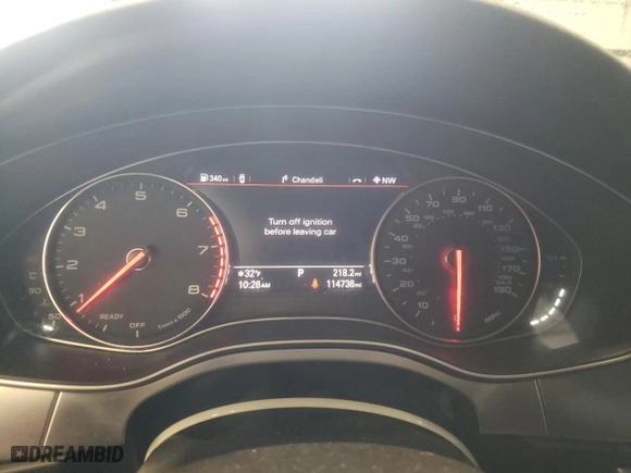 2016 Audi A7 3.0 Premium Plus with VIN WAUWGAFC3GN091076, listed as a Copart auction lot 45896875 with 114,736 mi miles and Salvage Title. Bid and sale history available at carsss.com. Image 9.