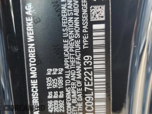 2020 BMW 2 Series 230i with VIN WBA2J1C09L7E22139, listed as a Copart auction lot 74181494 with 31,482 mi miles and Non Repairable. Bid and sale history available at carsss.com. Image 13.