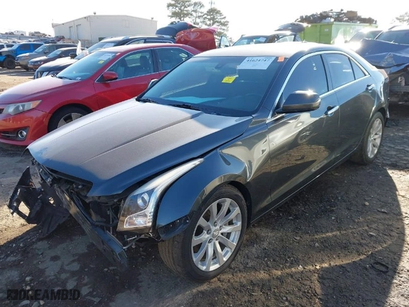 2018 Cadillac ATS Sedan RWD with VIN 1G6AA5RX8J0104318, listed as a IAAI auction lot 41624747 with 73,836 mi miles. Bid and sale history available at carsss.com. Image 2.