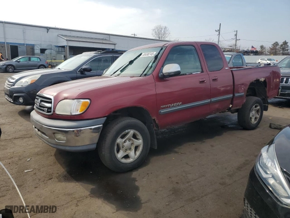 2000 Toyota Tundra SR5 with VIN 5TBBT441XYS092388, listed as a Copart auction lot 50498745 with NaN miles and Clean Title. Bid and sale history available at carsss.com. Image 1.