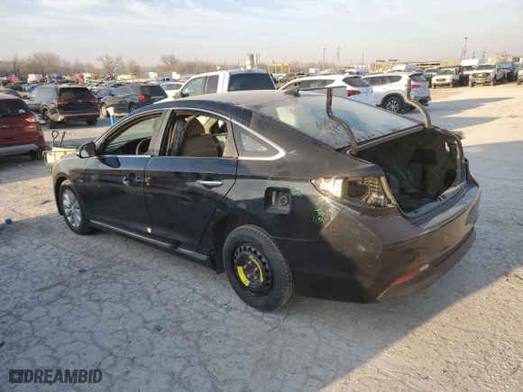 2017 Hyundai Sonata Hybrid SE with VIN KMHE24L13HA054874, listed as a Copart auction lot 47503095 with 0 mi miles and Salvage Title. Bid and sale history available at carsss.com. Image 2.
