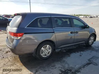 2015 Honda Odyssey LX with VIN 5FNRL5H25FB009675, listed as a Copart auction lot 53030325 with 154,319 mi miles and Salvage Title. Bid and sale history available at carsss.com. Image 3.