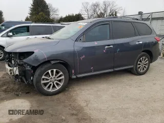 2014 Nissan Pathfinder SL with VIN 5N1AR2MM2EC628856, listed as a Copart auction lot 44319425 with 105,180 mi miles and Salvage Title. Bid and sale history available at carsss.com. Image 1.