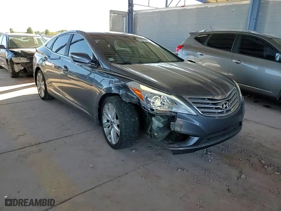 2013 Hyundai Azera with VIN KMHFH4JG9DA252363, listed as a Copart auction lot 46349175 with 121,207 mi miles and Salvage Title. Bid and sale history available at carsss.com. Image 10.