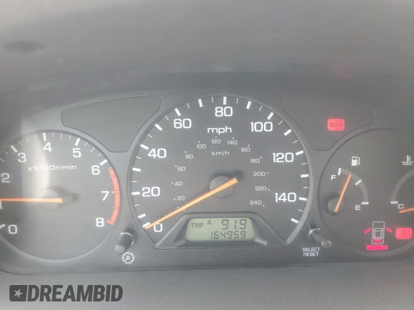 2001 Honda Accord LX z VIN JHMCG554X1C024855, wystawiony jako Copart lot #57649815 z przebiegiem 164 959 mil mil oraz Szkoda całkowita • Salvage title. Historia ofert i sprzedaży dostępna na DreamBid. Obrazek 9.