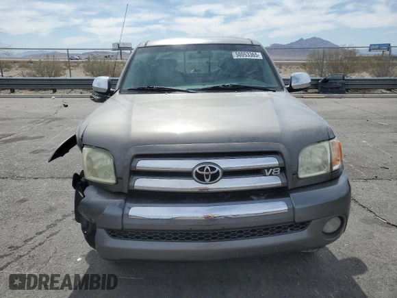 2004 Toyota Tundra SR5 with VIN 5TBRT34154S439757, listed as a Copart auction lot 50053365 with 186,029 mi miles and Salvage Title. Bid and sale history available at carsss.com. Image 5.