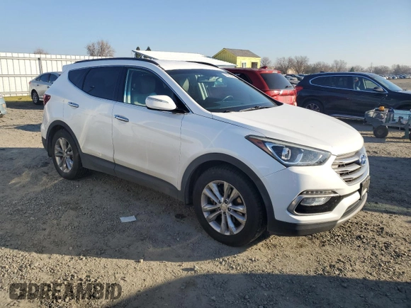 2017 Hyundai Santa Fe Sport 2.0T with VIN 5XYZU4LA0HG470400, listed as a Copart auction lot 89015435 with 103,128 mi miles and Clean Title. Bid and sale history available at carsss.com. Image 4.