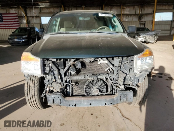 2008 Nissan Titan XE with VIN 1N6AA07D68N359813, listed as a Copart auction lot 43197685 with 136,828 mi miles and Salvage Title. Bid and sale history available at carsss.com. Image 5.