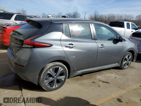 2020 Nissan LEAF SV Plus with VIN 1N4BZ1CP3LC307815, listed as a Copart auction lot 88302815 with 49,942 mi miles and Salvage Title. Bid and sale history available at DreamBid. Image 3.