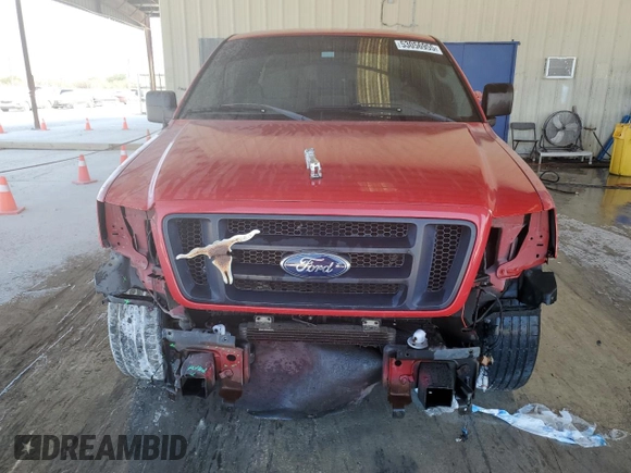 2007 Ford F-150 STX with VIN 1FTRX02W47KD43770, listed as a Copart auction lot 53056955 with 224,526 mi miles and Salvage Title. Bid and sale history available at carsss.com. Image 5.