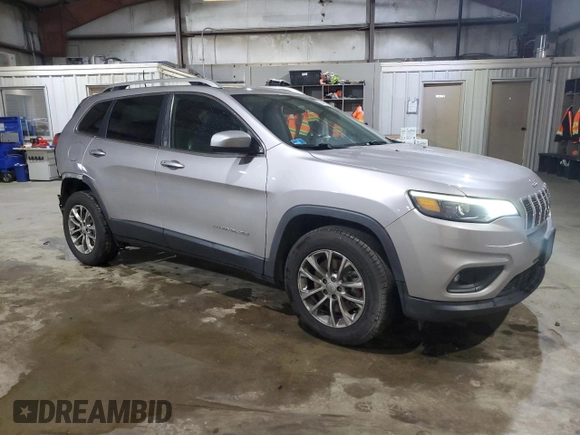 2019 Jeep Cherokee Latitude Plus with VIN 1C4PJMLXXKD218714, listed as a Copart auction lot 56151215 with 175,652 mi miles and Salvage title. Bid and sale history available at DreamBid. Image 4.