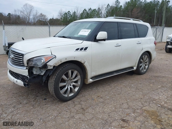 2013 Infiniti QX80 with VIN JN8AZ2ND2D9730161, listed as a IAAI auction lot 41598211 with 194,410 mi miles. Bid and sale history available at carsss.com. Image 20.