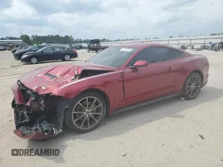 2018 Ford Mustang EcoBoost z VIN 1FA6P8TH5J5158768, wystawiony jako Copart lot #52739735 z przebiegiem 48 475 mil mil oraz Szkoda całkowita • Salvage title. Historia ofert i sprzedaży dostępna na DreamBid. Obrazek 1.