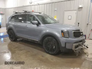 2023 Kia Telluride SX Prestige с VIN 5XYP5DGC2PG368708, выставлен на аукционе Copart как лот 46637905 с пробегом 12 089 миль миль и Списание • Salvage title. История ставок и продаж доступна на DreamBid. Изображение 4.