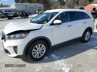 2019 Kia Sorento LX with VIN 5XYPGDA39KG540003, listed as a Copart auction lot 45834465 with 117,334 mi miles and Salvage Title. Bid and sale history available at carsss.com. Image 1.