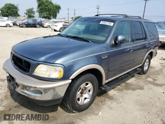 1998 Ford Expedition XLT with VIN 1FMRU17L8WLA61813, listed as a Copart auction lot 64687765 with 200,502 mi miles and Salvage title. Bid and sale history available at DreamBid. Image 1.