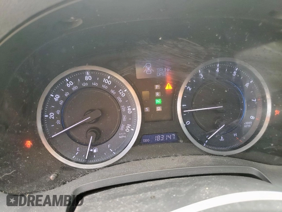 2012 Lexus IS 250 with VIN JTHBF5C26C5166479, listed as a Copart auction lot 62152895 with 183,147 mi miles and Salvage title. Bid and sale history available at DreamBid. Image 9.
