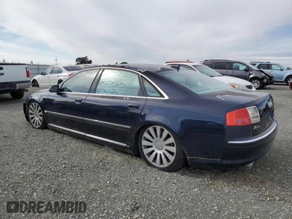 2004 Audi A8 L with VIN WAUML44E74N021729, listed as a Copart auction lot 78591314 with Not Provided miles and Clean Title. Bid and sale history available at carsss.com. Image 2.