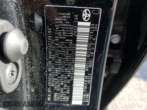 2024 Toyota Corolla LE with VIN 5YFB4MDE4RP117593, listed as a Copart auction lot 52228245 with 16,406 mi miles and Salvage Title. Bid and sale history available at DreamBid. Image 14.