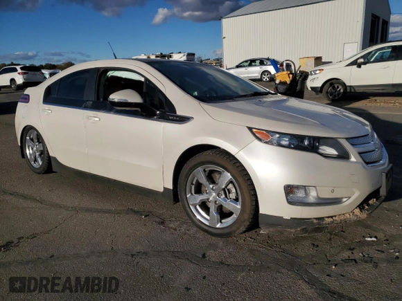 2012 Chevrolet Volt with VIN 1G1RD6E44CU106371, listed as a Copart auction lot 80160984 with Not Provided miles and Salvage Title. Bid and sale history available at carsss.com. Image 4.