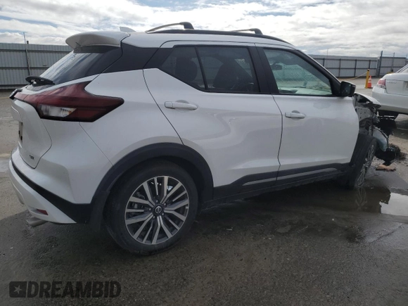 2021 Nissan Kicks SR with VIN 3N1CP5DV4ML489686, listed as a Copart auction lot 49098215 with 50,881 mi miles and Salvage Title. Bid and sale history available at carsss.com. Image 3.