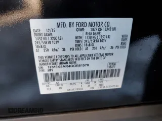 2016 Ford Utility Police Interceptor with VIN 1FM5K8AR4GGB81578, listed as a Copart auction lot 85652624 with 143,704 mi miles and Salvage Title. Bid and sale history available at carsss.com. Image 15.