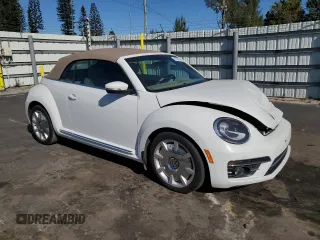 2018 Volkswagen Beetle S with VIN 3VW5DAAT1JM510524, listed as a Copart auction lot 49576915 with 48,750 mi miles and Salvage title. Bid and sale history available at DreamBid. Image 4.