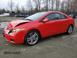 2008 Honda Civic Cpe Si with VIN 2HGFG21548H701614, listed as a Copart auction lot 48289425 with 276,285 mi miles and Salvage Title. Bid and sale history available at carsss.com. Image 1.