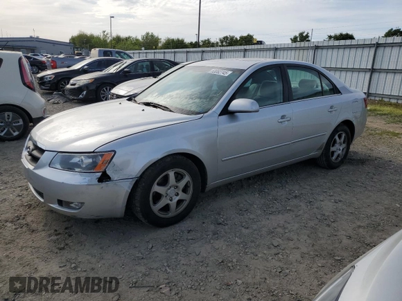2006 Hyundai Sonata GLS with VIN 5NPEU46F26H065327, listed as a Copart auction lot 53082745 with 142,513 mi miles and Salvage Title. Bid and sale history available at DreamBid. Image 1.