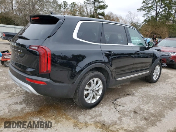 2022 Kia Telluride LX with VIN 5XYP24HC2NG234480, listed as a Copart auction lot 42247645 with 67,905 mi miles and Salvage title. Bid and sale history available at DreamBid. Image 3.