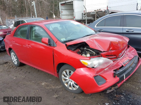 2013 Toyota Corolla L with VIN 5YFBU4EE0DP215690, listed as a IAAI auction lot 41569097 with 162,820 mi miles. Bid and sale history available at carsss.com. Image 1.