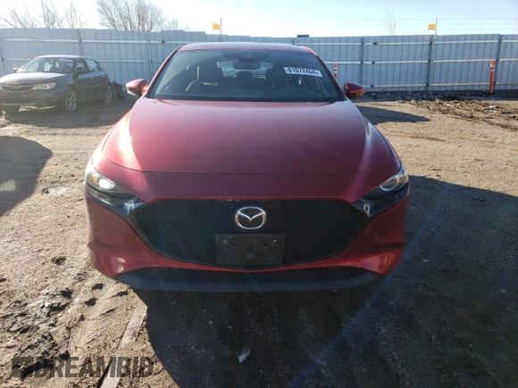 2021 Mazda Mazda3 Hatchback Preferred with VIN JM1BPBLL8M1403634, listed as a Copart auction lot 81072454 with 34,527 mi miles and Salvage Title. Bid and sale history available at carsss.com. Image 5.