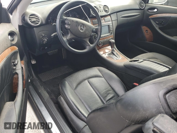 2007 Mercedes-Benz CLK 350 with VIN WDBTJ56H77F216180, listed as a Copart auction lot 80304494 with 116,590 mi miles and Salvage Title. Bid and sale history available at DreamBid. Image 8.