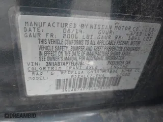 2014 Nissan Sentra SR with VIN 3N1AB7AP7EL678454, listed as a IAAI auction lot 42044910 with 133,463 mi miles. Bid and sale history available at carsss.com. Image 9.