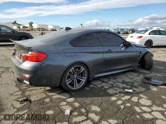 2016 BMW M4 with VIN WBS3R9C54GK338670, listed as a Copart auction lot 82713254 with 36,133 mi miles and Salvage title. Bid and sale history available at DreamBid. Image 3.