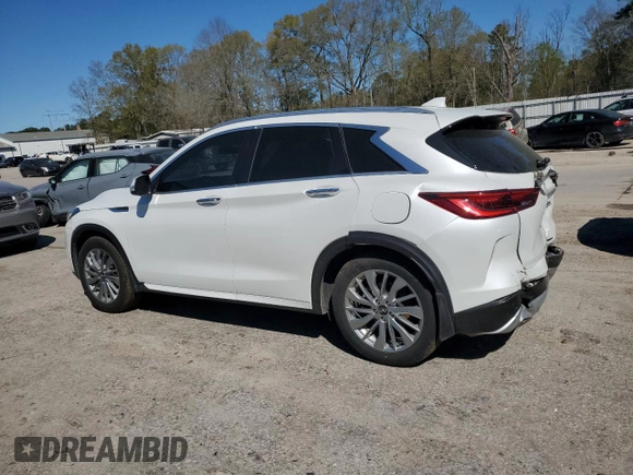 2023 Infiniti QX50 Luxe с VIN 3PCAJ5BA1PF113911, выставлен на аукционе Copart как лот 49313715 с пробегом 45 552 миль миль и Списание • Salvage title. История ставок и продаж доступна на DreamBid. Изображение 2.
