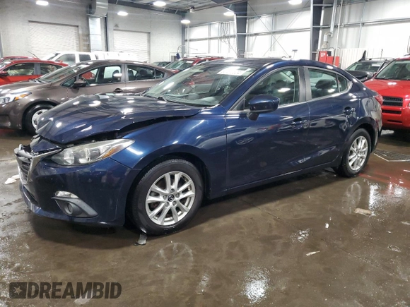 2015 Mazda 3 i Grand Touring with VIN 3MZBM1W73FM210036, listed as a Copart auction lot 85478524 with 86,644 mi miles and Salvage Title. Bid and sale history available at DreamBid. Image 1.