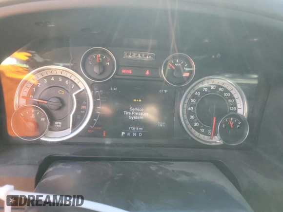 2016 Ram 1500 Big Horn with VIN 1C6RR6LG5GS395145, listed as a Copart auction lot 80645104 with 173,018 mi miles and Salvage Title. Bid and sale history available at carsss.com. Image 9.