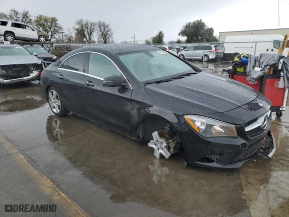 2016 Mercedes-Benz CLA with VIN WDDSJ4EBXGN339732, listed as a Copart auction lot 49112685 with 137,775 mi miles and Salvage Title. Bid and sale history available at carsss.com. Image 4.