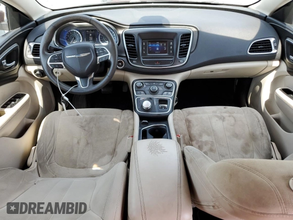 2015 Chrysler 200 Limited with VIN 1C3CCCABXFN676977, listed as a Copart auction lot 61131745 with 99,900 mi miles and Salvage title. Bid and sale history available at DreamBid. Image 8.