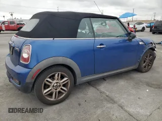 2012 MINI Convertible S with VIN WMWZP3C55CT250815, listed as a Copart auction lot 53583375 with 118,112 mi miles and Salvage title. Bid and sale history available at DreamBid. Image 3.