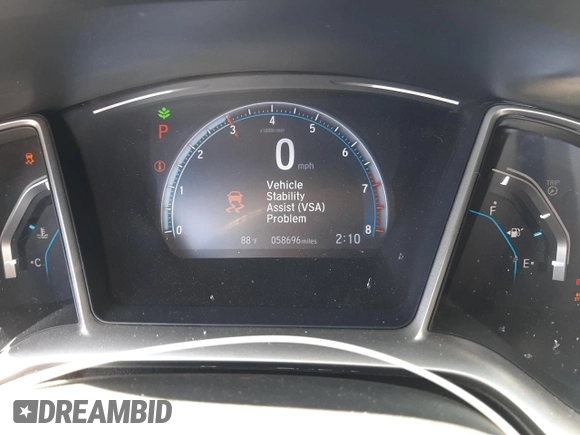 2018 Honda Civic EX с VIN 19XFC2F79JE040927, выставлен на аукционе Copart как лот 55696165 с пробегом 58 696 миль миль и Списание • Salvage title. История ставок и продаж доступна на DreamBid. Изображение 9.