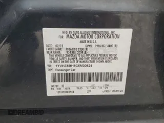2012 Mazda 6 i Sport z VIN 1YVHZ8BH8C5M30824, wystawiony jako Copart lot #57135755 z przebiegiem 157 873 mil mil oraz Szkoda całkowita • Salvage title. Historia ofert i sprzedaży dostępna na DreamBid. Obrazek 13.