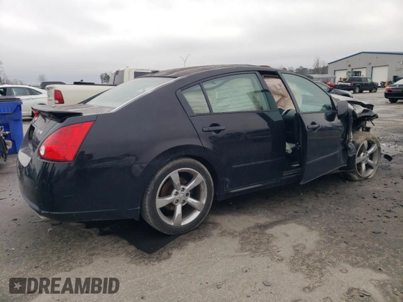 2008 Nissan Maxima 3.5 SL with VIN 1N4BA41E48C829886, listed as a Copart auction lot 44019875 with 0 mi miles and Salvage Title. Bid and sale history available at carsss.com. Image 3.