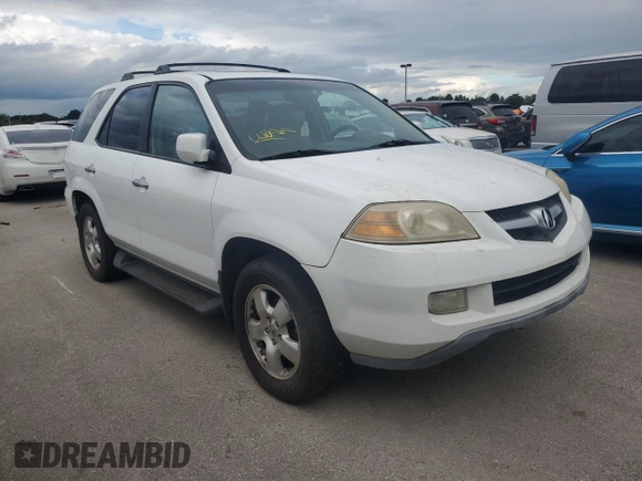 2005 Acura MDX with VIN 2HNYD18265H528934, listed as a Copart auction lot 74598924 with 0 mi miles and Non Repairable. Bid and sale history available at carsss.com. Image 4.