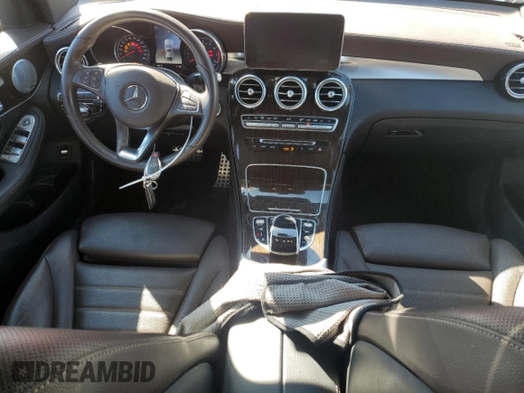 2019 Mercedes-Benz GLC with VIN WDC0J6EB0KF609884, listed as a Copart auction lot 46167775 with 43,011 mi miles and Salvage Title. Bid and sale history available at carsss.com. Image 8.