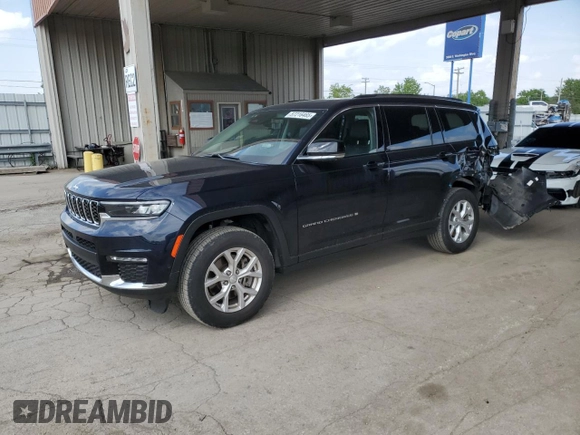 2023 Jeep Grand Cherokee Limited с VIN 1C4RJKBG0P8777073, выставлен на аукционе Copart как лот 57216465 с пробегом 28 734 миль миль и Списание • Salvage title. История ставок и продаж доступна на DreamBid. Изображение 1.