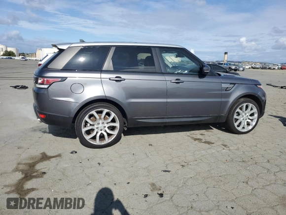 2016 Land Rover Range Rover Sport HSE with VIN SALWR2VF8GA573895, listed as a Copart auction lot 54260095 with 86,640 mi miles and Clean title. Bid and sale history available at DreamBid. Image 3.