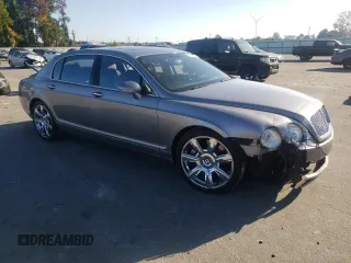 2007 Bentley Flying Spur with VIN SCBBR93W47C040550, listed as a Copart auction lot 77218514 with 39,492 mi miles and Salvage Title. Bid and sale history available at DreamBid. Image 4.